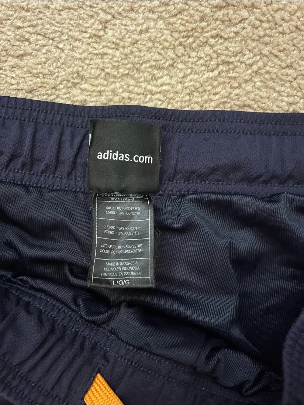 adidas Golden State Warriors Basketball Shorts SZ Large Y2K Lightning Bol